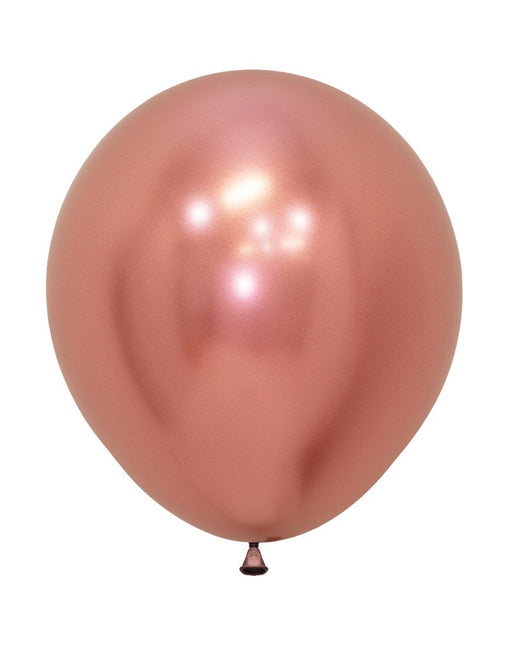 Palloncini Reflex Oro Rosa 45cm 6 pezzi