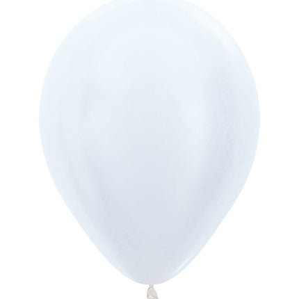 Palloncini Bianco Perla 25cm 100pz