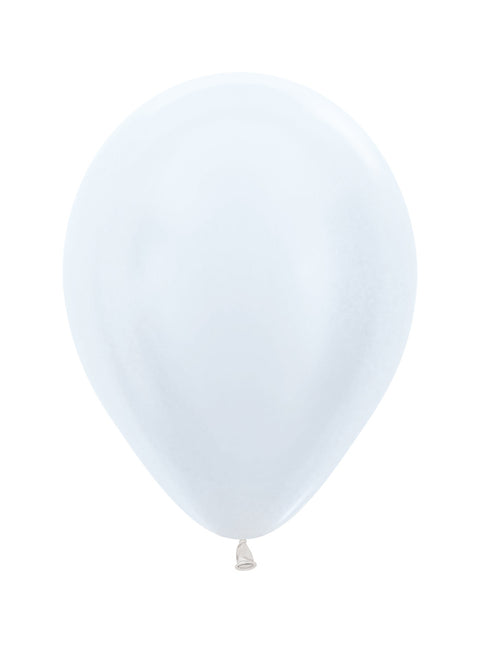 Palloncini Bianco Perla 25cm 100pz