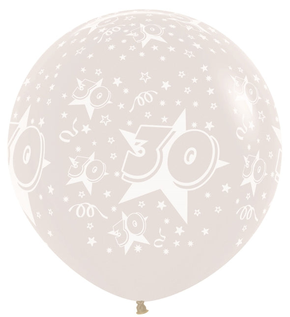 Palloncini Numero 30 Clear 91cm 2pz