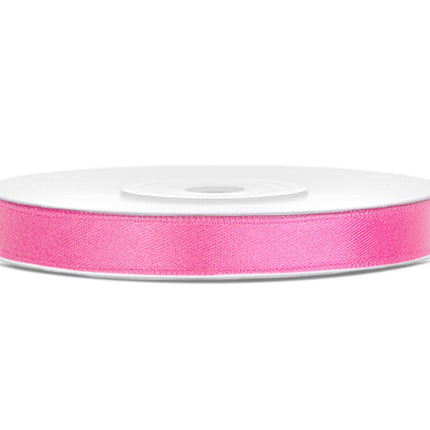 Nastro di raso rosa 6mm 25m