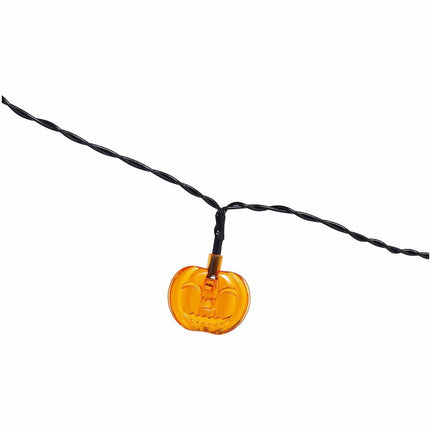 Ghirlanda luminosa di Halloween con zucche a LED 1,55 m