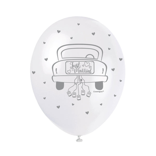 Palloncini Just Married 30cm 5pz