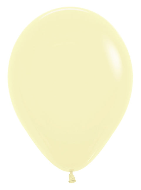 Palloncini giallo pastello opaco 30cm 50pz