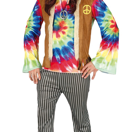 Costume Hippie Uomo Colorato