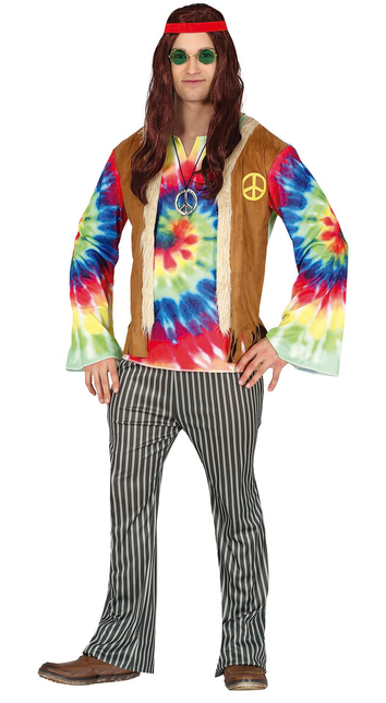 Costume Hippie Uomo Colorato