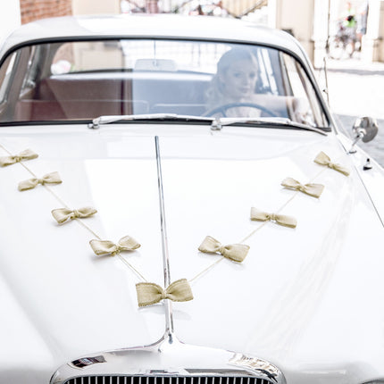 Set di decorazioni per auto fiocchi di biada per matrimoni