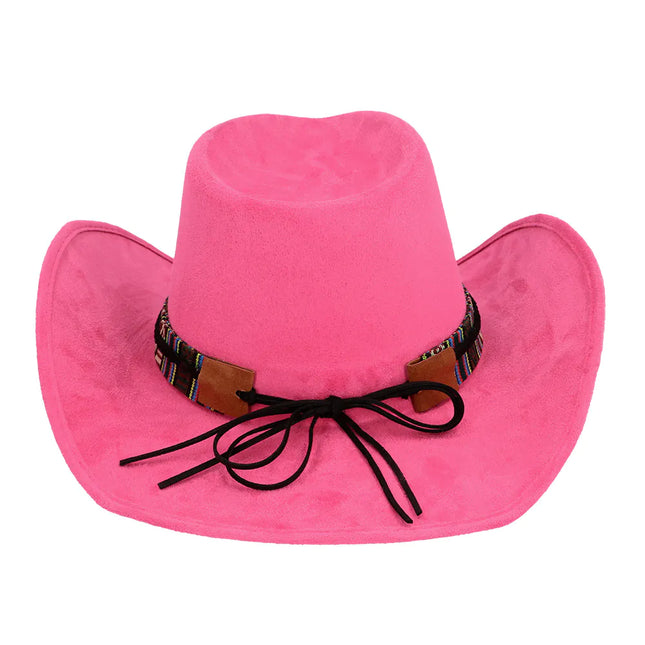 Cappello da Cowboy Rosa Luxe