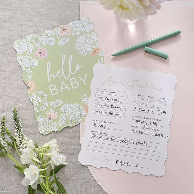 Gioco di carte Baby Shower Hello Baby 10 pezzi