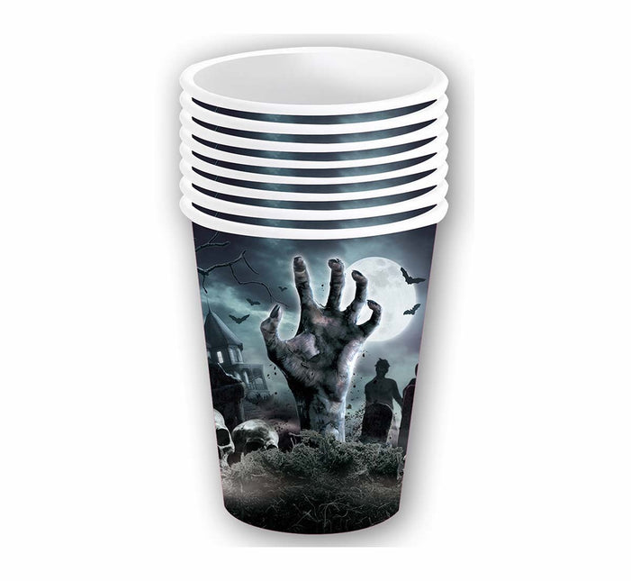 Tazze da cimitero di Halloween 355ml 6 pezzi