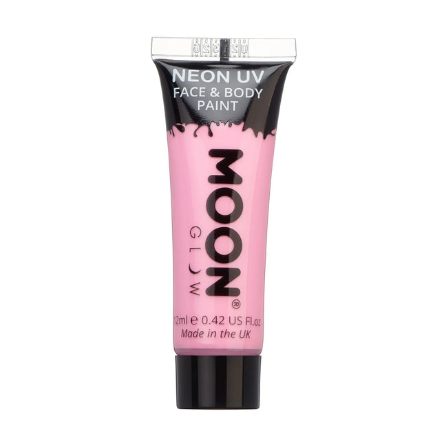 Moon Glow Pastel Neon UV Face Paint Rosa pastello 12ml