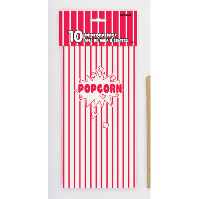 Sacchetti per popcorn 25,4 cm 10 pezzi