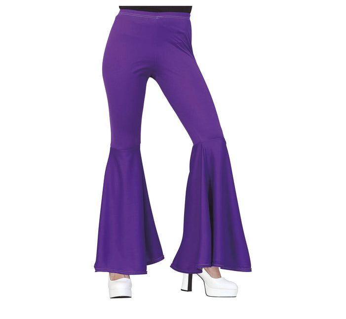 Pantaloni Disco 70S Viola Donna