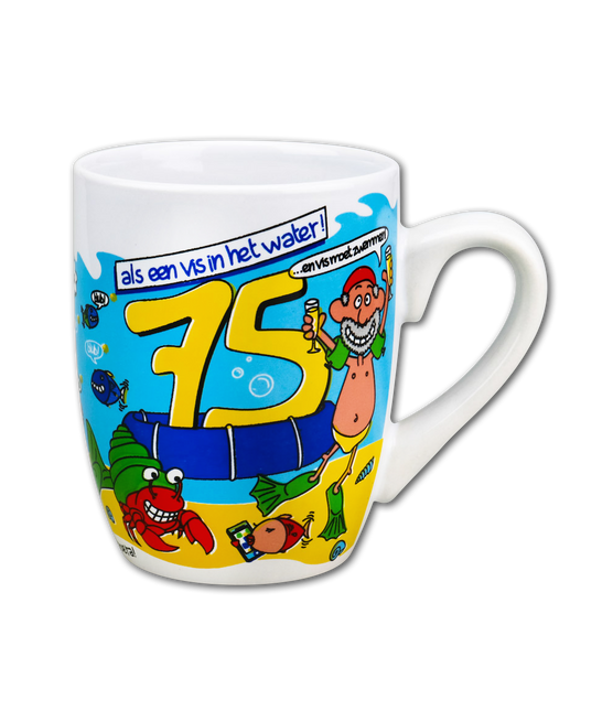 Tazza 75 anni 12 cm