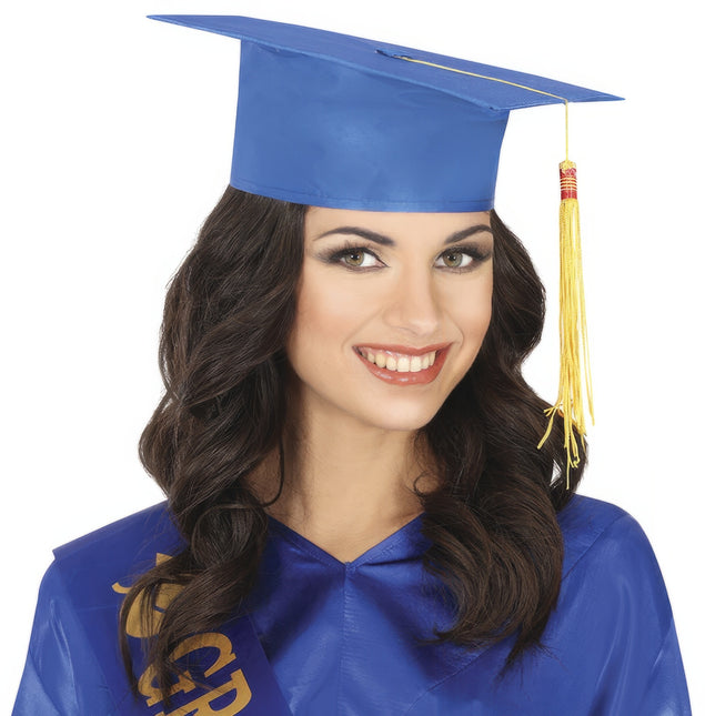 Cappello da laurea blu