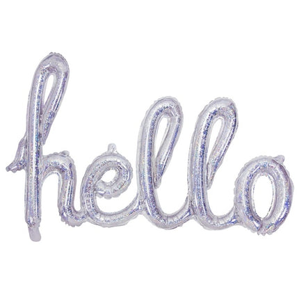 Palloncino in foil Hello Holographic 72 cm