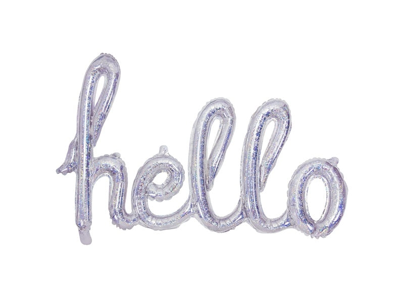 Palloncino in foil Hello Holographic 72 cm