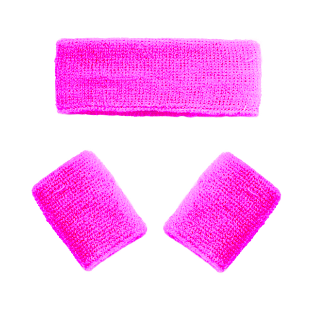 Fasce elastiche rosa neon 3 pezzi