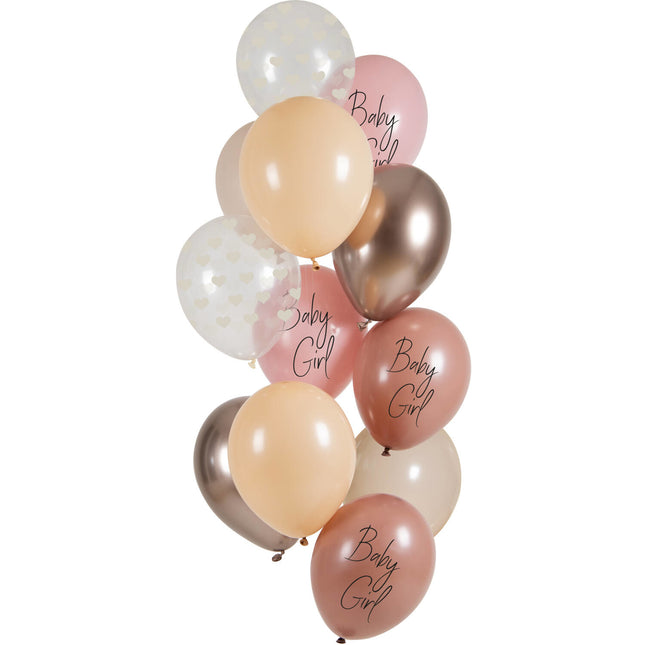 Palloncini nascita bambina 33cm 12pz