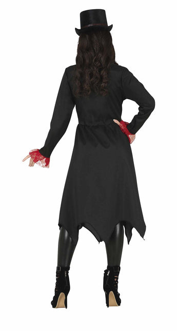 Costume gotico di Halloween da donna rosso