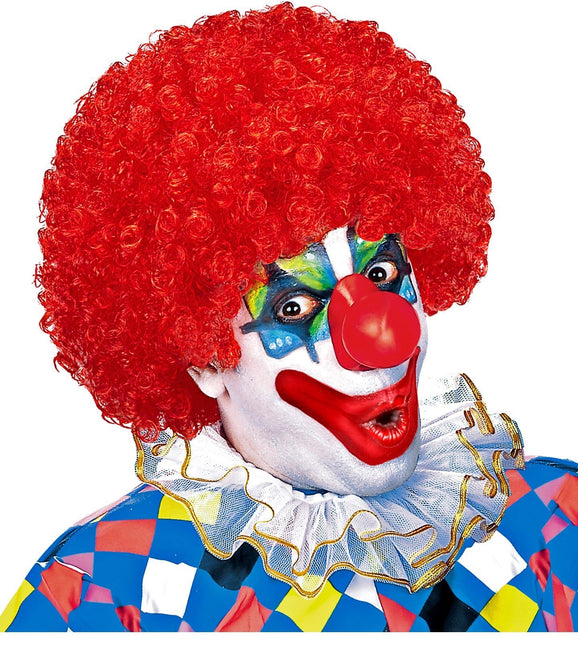 Parrucca rossa riccioli da clown