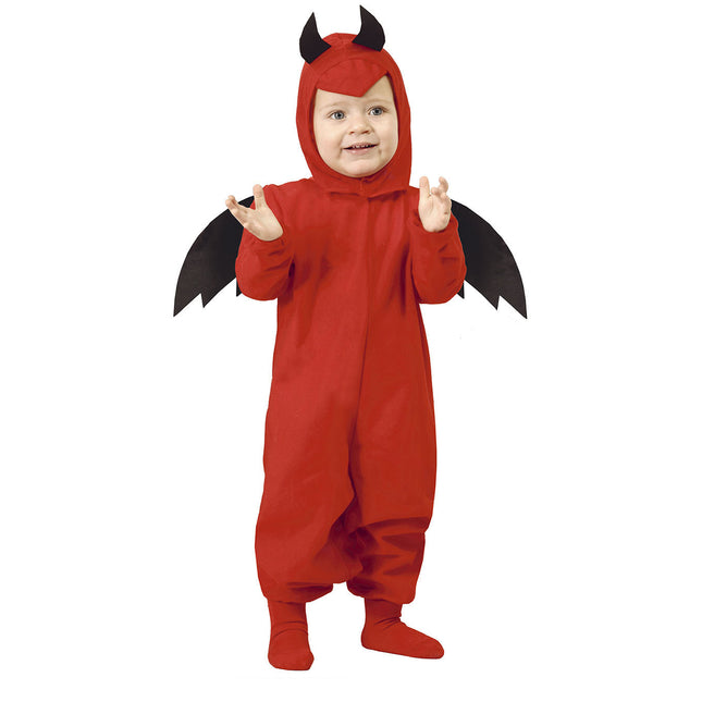 Costume da Diavolo per Halloween Bambino Rosso Nero