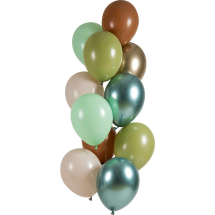 Set di palloncini verdi 33cm 12pz