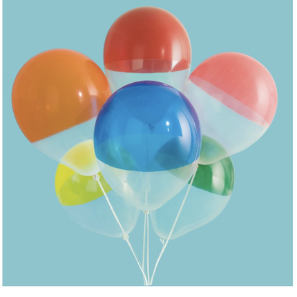 Palloncini mezzi colorati 30cm 6pz