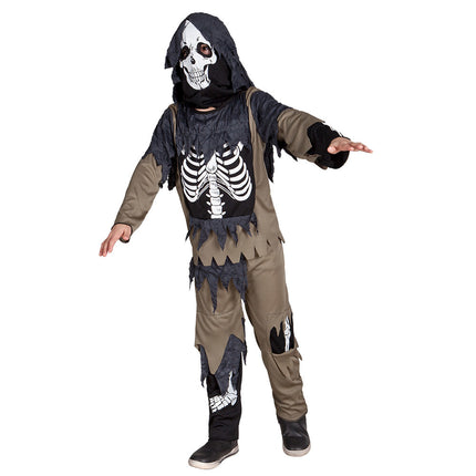 Costume da scheletro di Halloween da bambino zombie