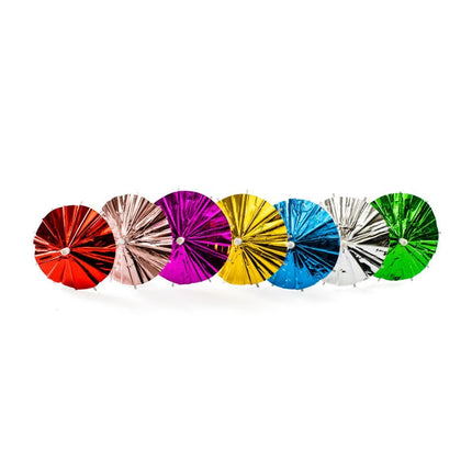 Adesivi colorati per cocktail Ombrellone lungo 10cm 10pz