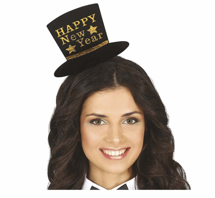 Cerchietto d'oro per capelli Happy New Year