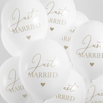 Palloncini Just Married 30cm 6pz