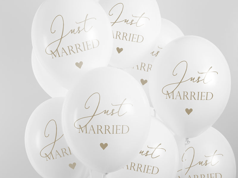 Palloncini Just Married 30cm 6pz