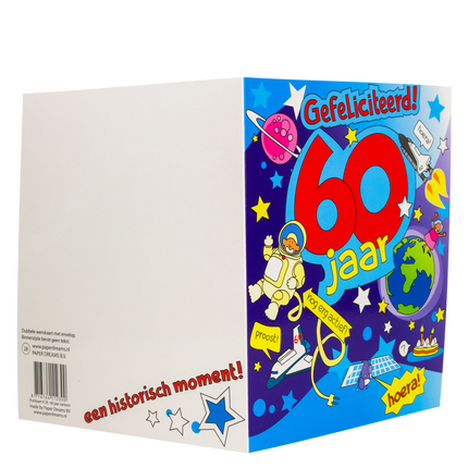 Biglietto di compleanno 60 anni Cartoon 16,5 cm