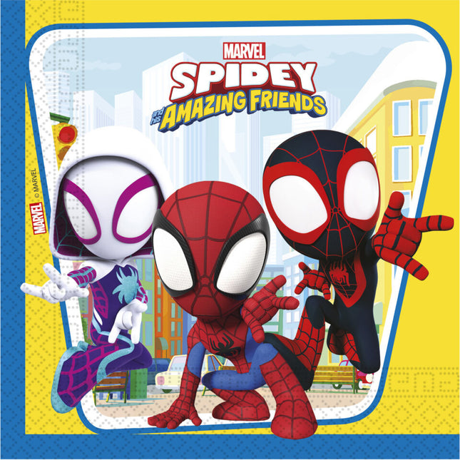 Tovaglioli Spidey 33cm 20pz