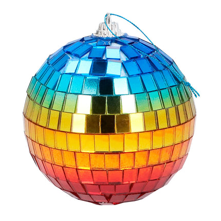 Discoball arcobaleno 8cm 6pz