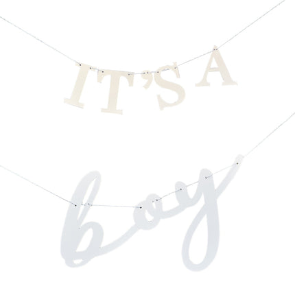 Fionda a forma di lettera It's A Boy 50 cm