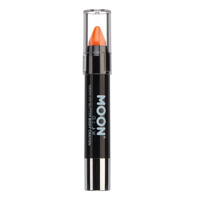 Moon Glow Neon UV Glitter Body Crayons Arancione 3.2g