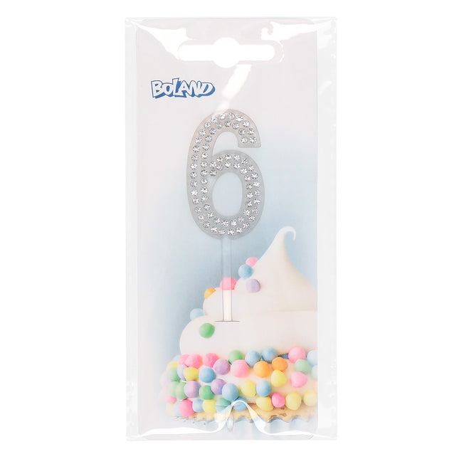 Cake topper 6 anni Diamante 10,5 cm