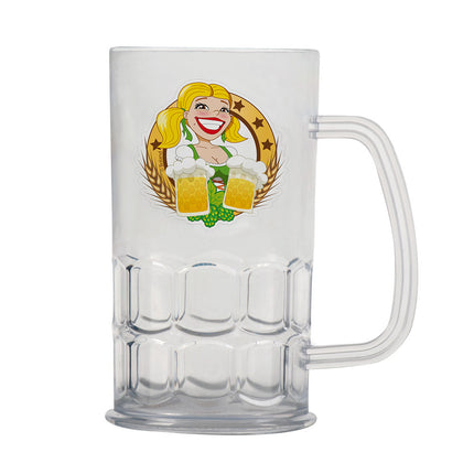 Stein per birra Oktoberfest in plastica da 400 ml