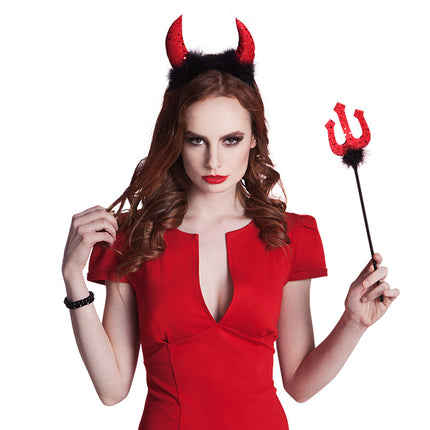 Halloween Devil Set Rosso Nero 2 pezzi