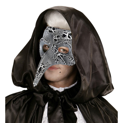 Maschera bianca e nera