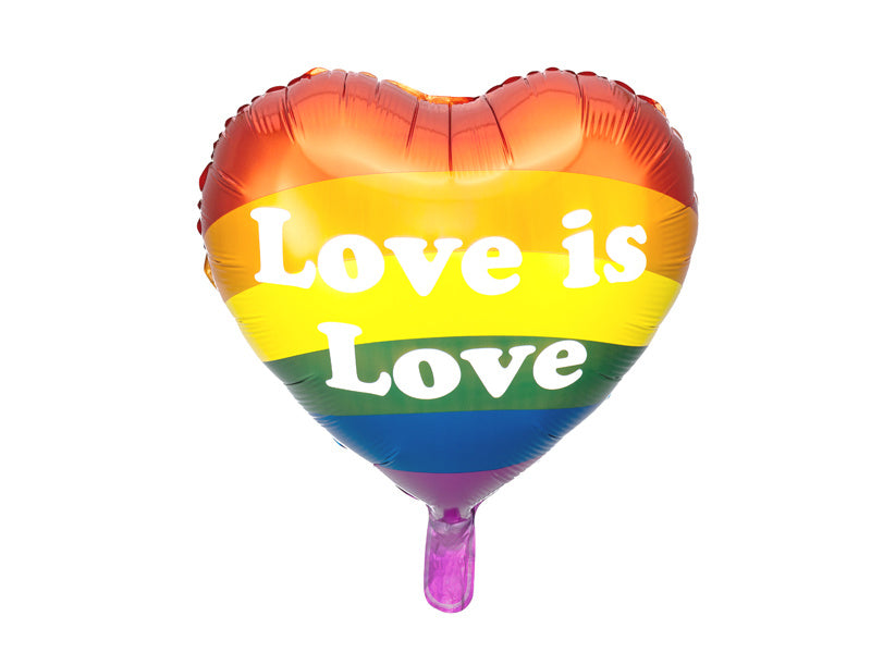 Palloncino ad elio Love Is Love vuoto 35 cm