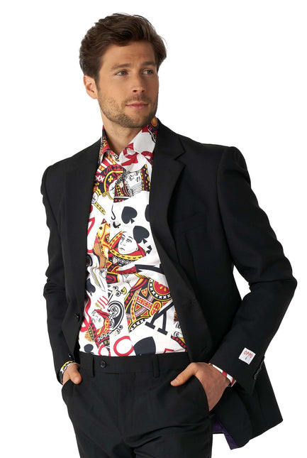 Camicia da uomo con carte da gioco del casinò OppoSuits