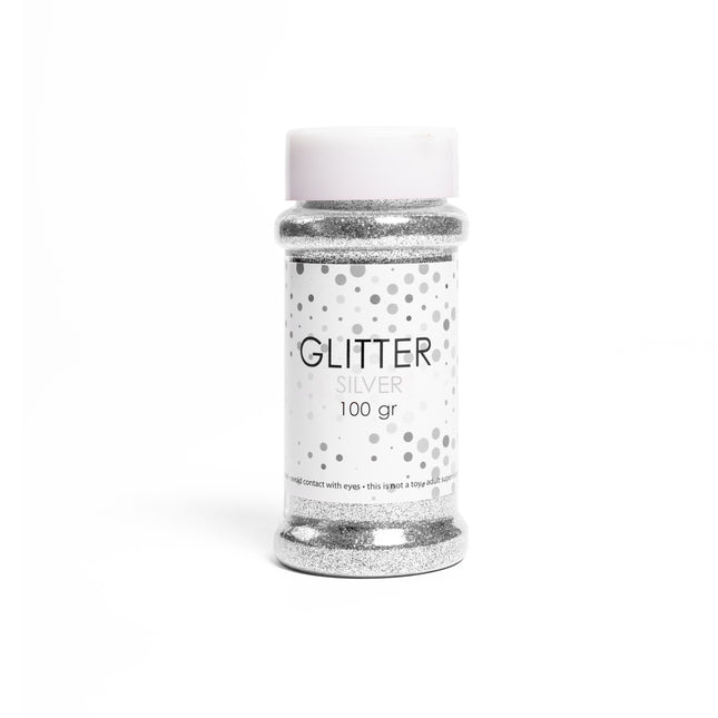 Glitter argento 100gr