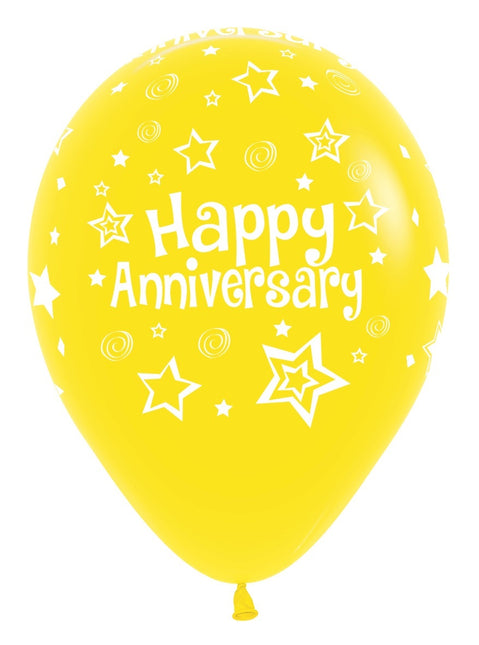 Palloncini Happy Anniversary Mix 30cm 25pz