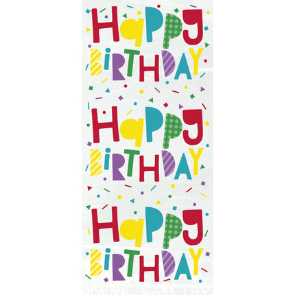 Sacchetti in cellophane Buon Compleanno 28cm 20pz