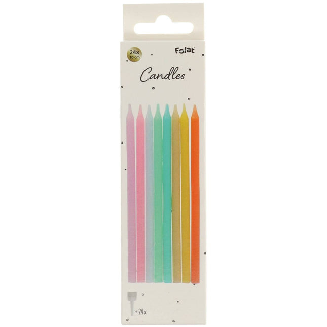 Candele Pastello Multicolore 10cm