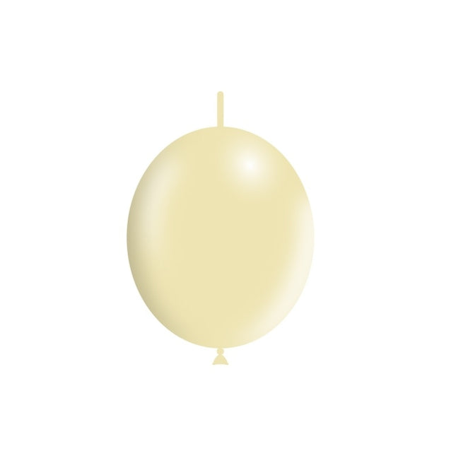 Palloncini a bottone color avorio 30cm 50pz