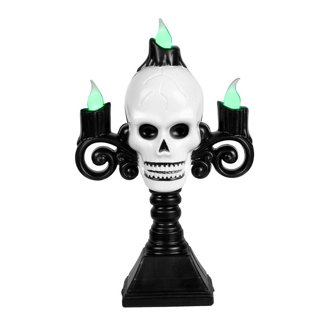 Candeliere a led Halloween Skull 16cm